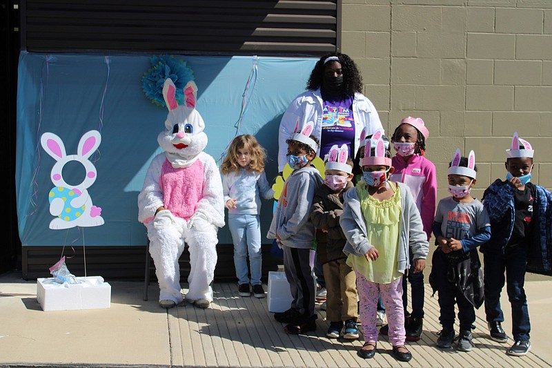 Photo By: Michael Hanich

The Zebra room taught by teacher Lakeshia Anderson gather for a picture with the Easter Bunny at the Ouachita Enrichment Centers.