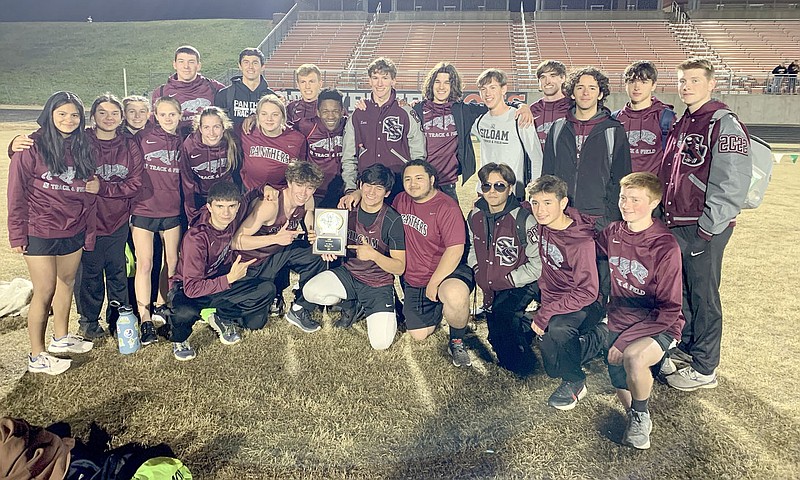 Photo submitted
The Siloam Springs varsity track teams competed at Gravette on Thursday. The boys finished second overall and the girls fifth.