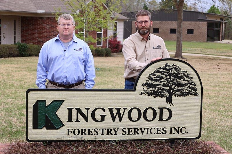 Carl Herberg (left) of Texarkana, Texas, and John McAlpine of Monticello, own Kingwood Forestry Services consulting firm at Monticello. They see the value in investing in local education. (Special to The Commercial)