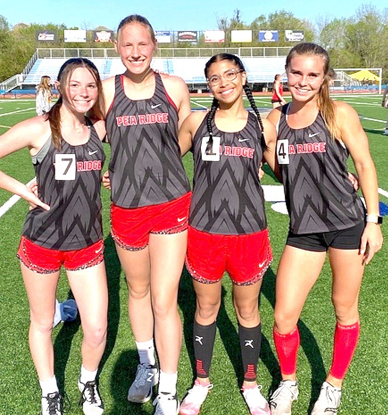 Lady Blackhawk tracksters take District championship | Pea Ridge Times