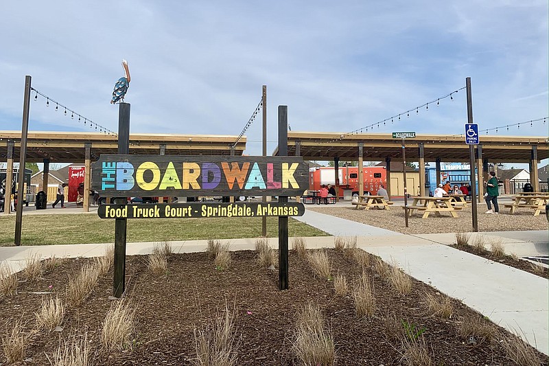 The Boardwalk Food Truck Court opened recently in east Springdale. Located at 3445 S. Old Missouri Road, the Boardwalk sports a variety from barbecue to crepes to hibachi to Mexican desserts to Venezuelan and Honduran cuisine.

(NWA Democrat-Gazette/Garrett Moore)