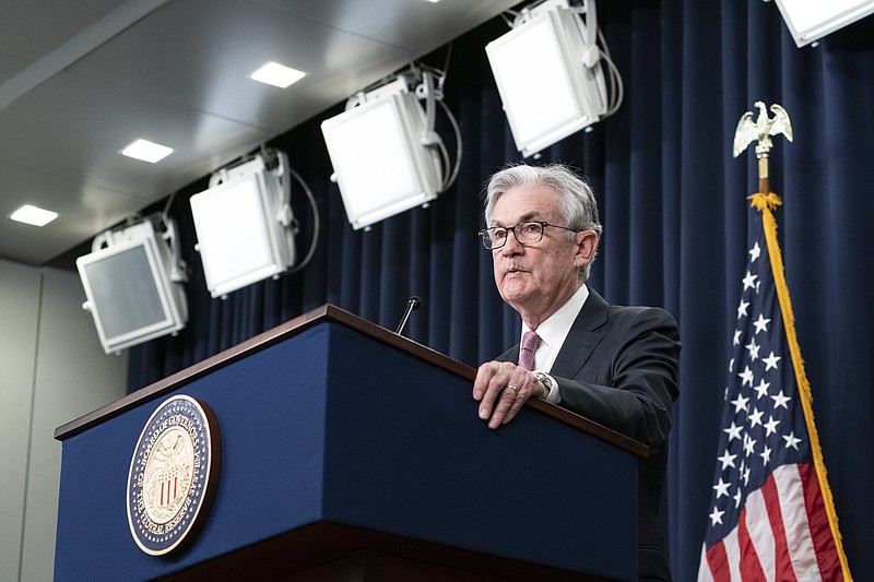 Federal Reserve Board Chair Jerome Powell speaks during a news conference at the Federal Reserve, Wednesday, May 4, 2022 in Washington. The Federal Reserve intensified its drive to curb the worst inflation in 40 years by raising its benchmark short-term interest rate by an sizable half-percentage point. (AP Photo/Alex Brandon)