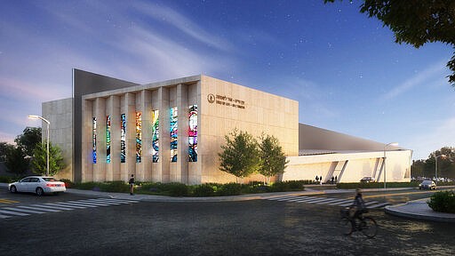 This rendering provided by Lifang Vision Technology in May 2022 shows designs for the planned renovation of the Tree of Life synagogue in Pittsburgh, which on Oct. 27, 2018, was the scene of the deadliest antisemitic attack in U.S. history. On Tuesday, May 3, 2022 organizers released the new design plans by architect Daniel Libeskind, whose previous works include Jewish museums, Holocaust memorials and the master plan for World Trade Center after 9/11. (Lifang Vision Technology via AP)