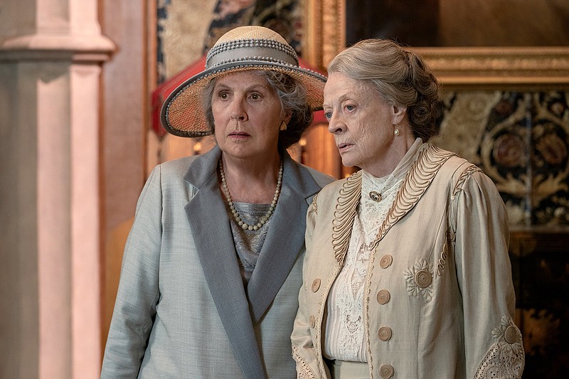 Penelope Wilton and Maggie Smith star in “Downton Abbey: A New Era.” (Focus Features/Ben Blackall)