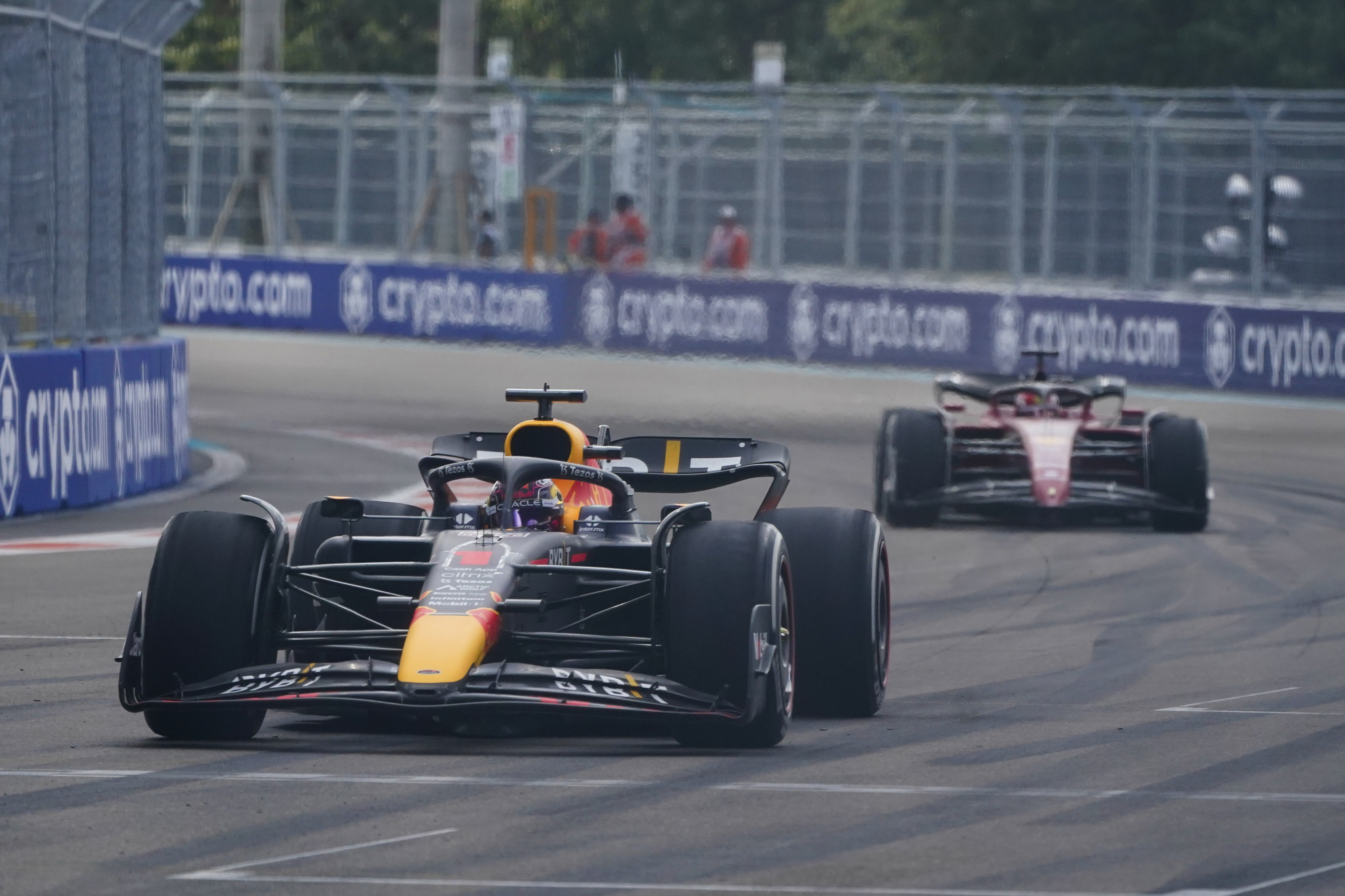 Video: Charles Leclerc & Carlos Sainz wearing special Ferrari baseball  replica for 2023 F1 Miami GP