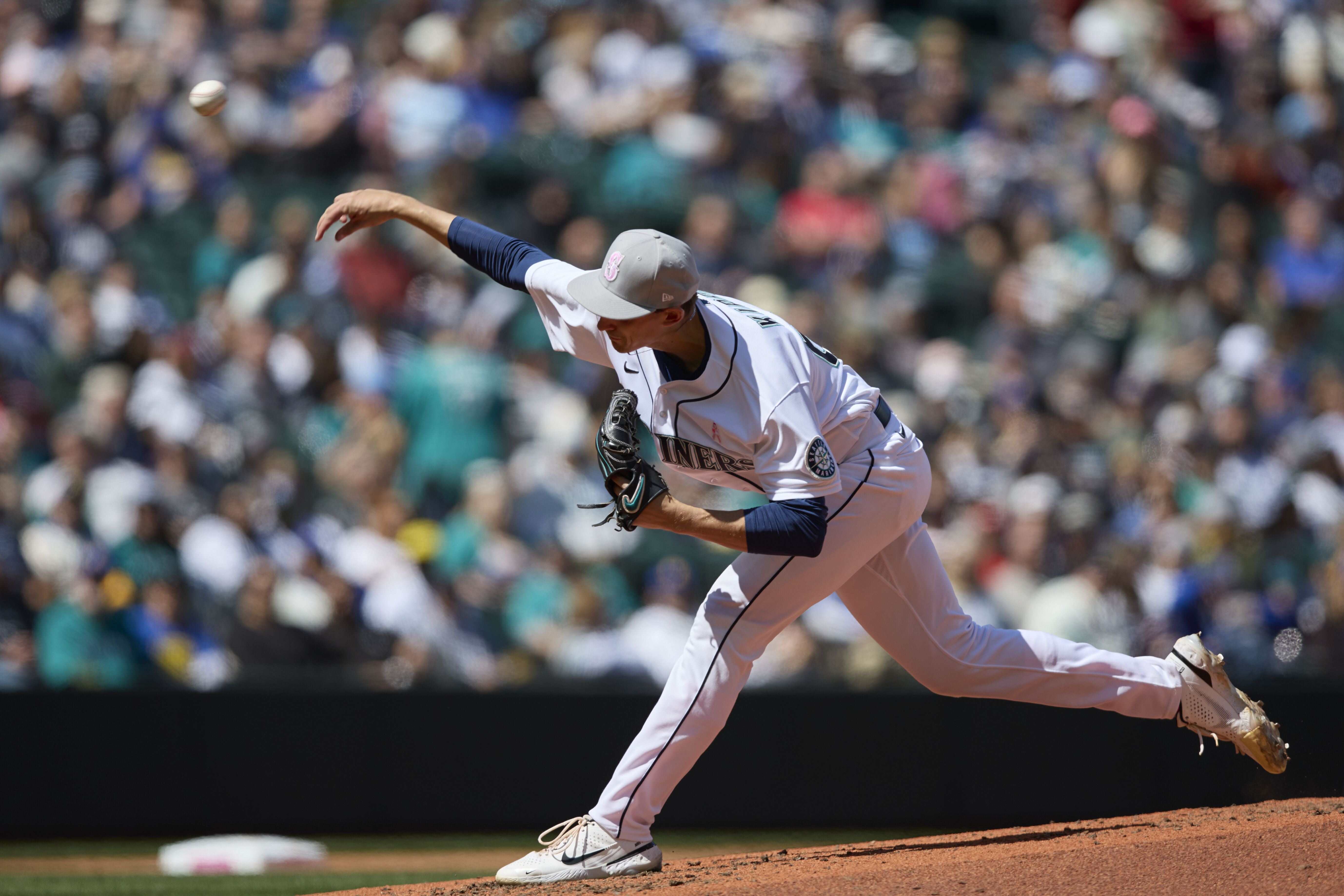 Seattle Mariners' Ty France reacts after striking out against the St. Louis  Cardinals during a baseball game, Saturday, April 22, 2023, in Seattle. (AP  Photo/John Froschauer Stock Photo - Alamy