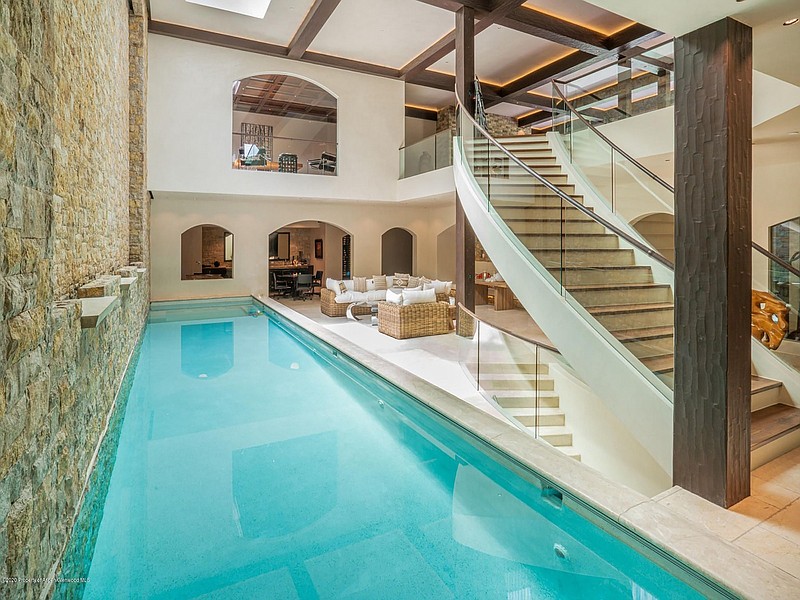 Hotel chains are expanding into the private home rental market. Onefinestay, which AccorHotels bought in 2016, has a rental in Aspen, Colo., that comes with an indoor pool. (Courtesy of Onefinestay)