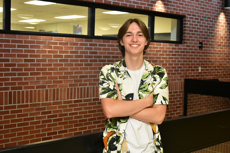 Jay Dempsey, the 2022 White Hall High School valedictorian, said competition with a friend made him the best student he could be. (Pine Bluff Commercial/I.C. Murrell)