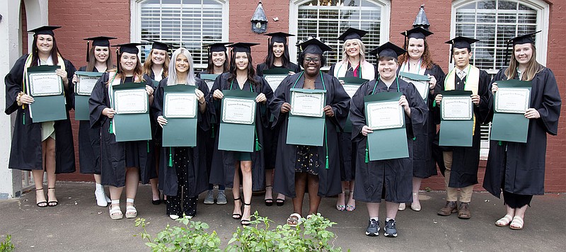 Courtesy photograph

Students are, back row, from left, Lora Beth Brown, Macie Johnson, Amber Marie Parnell, Sarah Nicole Snodgrass, Madison Holloway, Brittany Shannon, Elizabeth Marie Turner, Hanyang Zhang and Briley Elizabeth Evans; and front, from left, Colby Willett, Morgan Ann Hitt, Jordan Burgess, Mo’Neshia Morris and Shayla Miller. Not photographed: Kaylee Ann Freeman and Mattie Caroline Wright.
