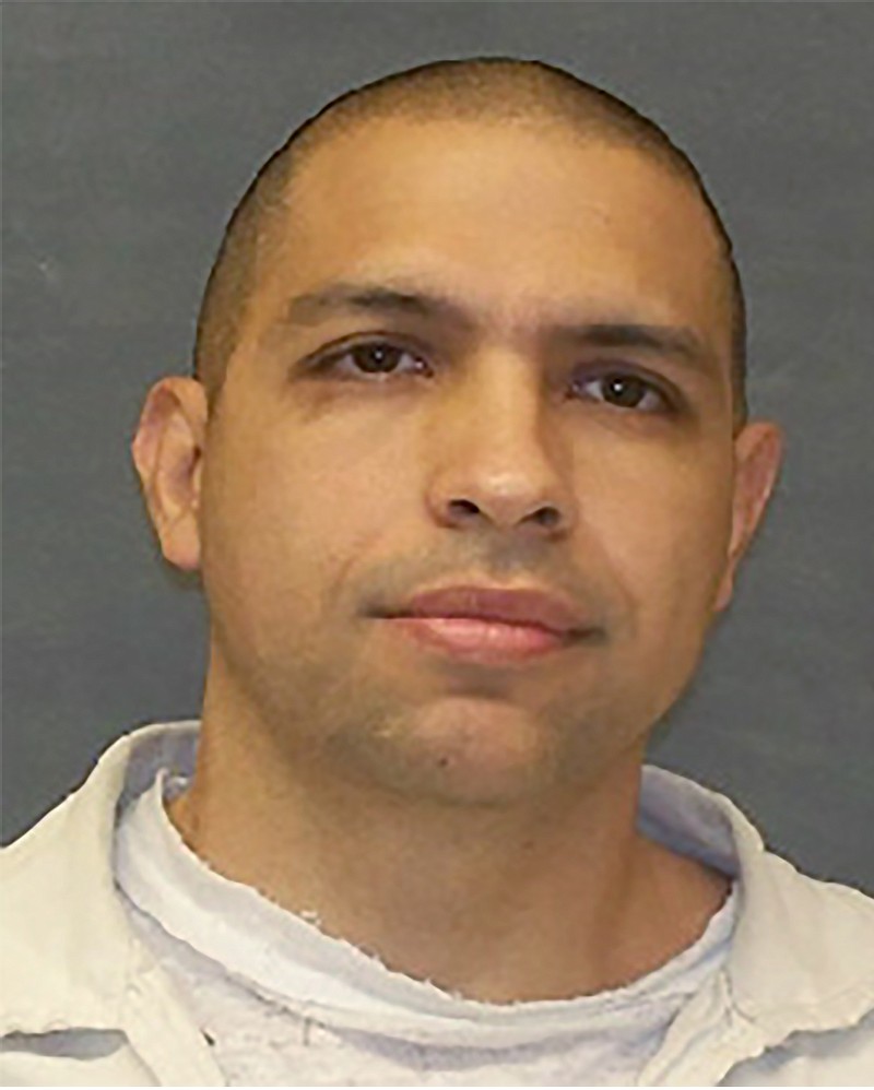 This undated photo provided by the Texas Department of Criminal Justice shows Gonzalo Lopez. The Texas Department of Criminal Justice (TDCJ) is searching for Lopez, an escaped inmate in Leon County Thursday, May 12, 2022. Lopez assaulted a correctional officer on a transport bus and then fled from the vehicle. (Texas Department of Criminal Justice via AP)