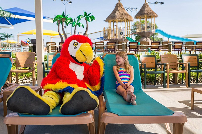 Parrot Island offers thrills like the Caribbean Splash, Pineapple Plunge, Pelican Plunge, Tangerine Twist and the Blue Macaw body slide in addition to a lazy river, party pavilions, cabana rentals, deck and lounge chairs, inner tubes and expansive grass lawns for relaxing. (Courtesy Photo)
