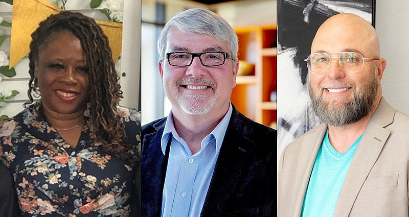 Adult Learning Alliance of Arkansas honorees are, from left, Jackie Grissom, Paul Chapman and Donnie Reid (Submitted photos)