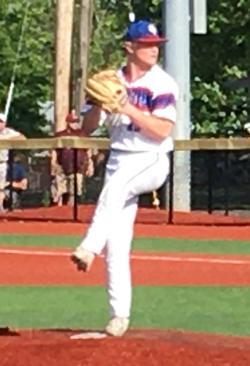 Junior pitcher Ian Peterson pitched six innings in the Pintos District championship game against Eldon.