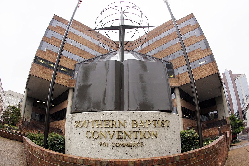 FILE - This Wednesday, Dec. 7, 2011 file photo shows the headquarters of the Southern Baptist Convention in Nashville, Tenn. Leaders of the SBC, America's largest Protestant denomination, stonewalled and denigrated survivors of clergy sex abuse over almost two decades while seeking to protect their own reputations, according to a scathing 288-page investigative report issued Sunday, May 22, 2022. (AP Photo/Mark Humphrey, File)
