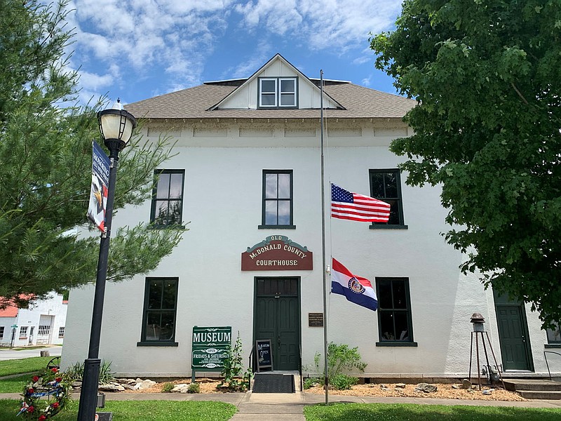 ALEXUS UNDERWOOD/SPECIAL TO MCDONALD COUNTY PRESS The McDonald County Courthouse museum started closing for part of the year in 2013, the reopening is annually planned for Memorial Day weekend. Activities for adults and children will be available at the celebration.