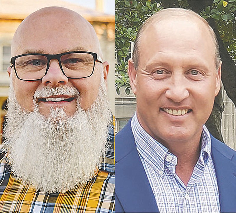 Raymond Dale Harvey (left) and Chris Keith are heading to a runoff election for the Republican Party nomination for Crawford County judge.