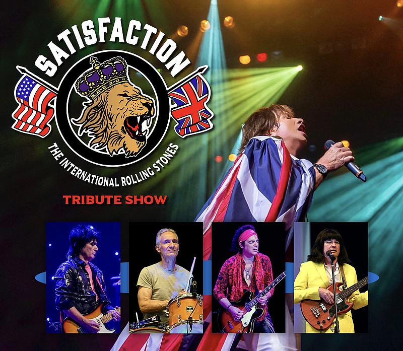 Satisfaction/The International Rolling Stones Show will perform their collection of Rolling Stones hits in a show co-presented by Texarkana Symphony Orchestra and the Texarkana Regional Arts and Humanities Council on Friday, June 17, 2022, at the Perot Theatre in Texarkana, Texas. (Submitted photo)