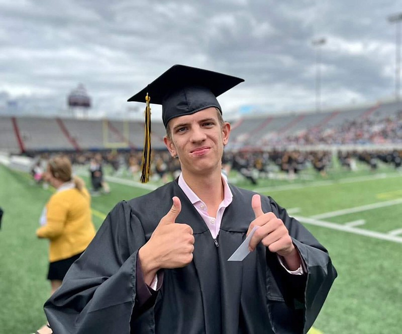 Daniel Charles Edward Shelton, Little Rock Central High School Class of '22, is one of thousands of Arkansas high school graduates celebrating that personal achievement this June.
(Special to the Democrat-Gazette/Susan Heffern-Shelton)