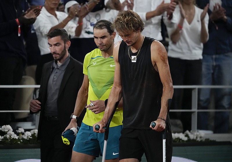 Nadal to French Open final after Zverev injury; Ruud next | Hot Springs