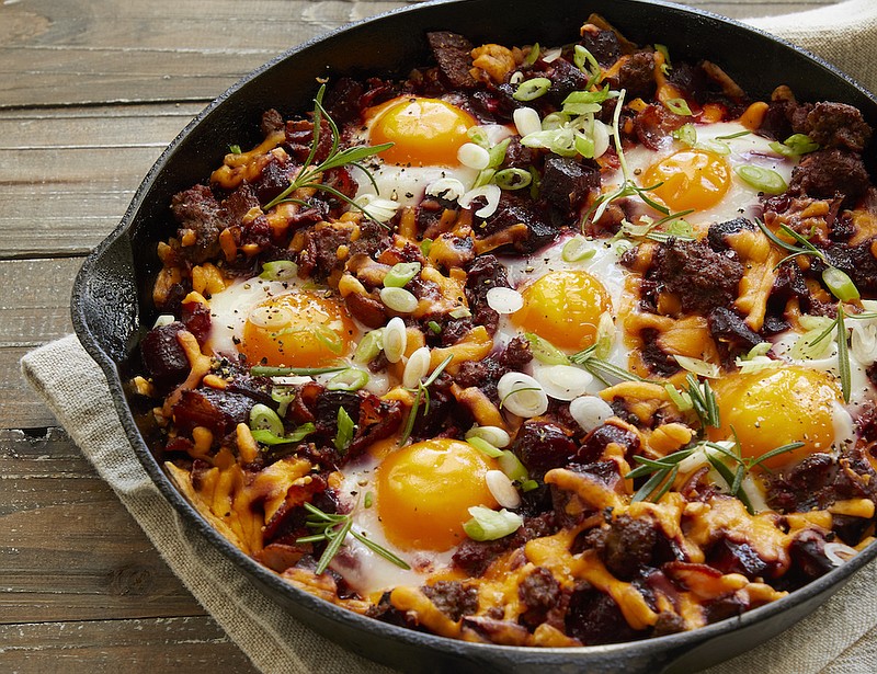 Bacon and Beet Hash (“Fresh Eggs Daily Cookbook”/Tina Rupp)