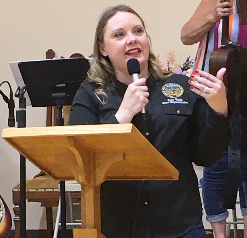 State Representative of District 50 Sara Walsh was the Keynote Speaker at the Moniteau County Republican Club's Lincoln Day Dinner on Saturday night, June 4, 2022. (Democrat photo/Evan Holmes)