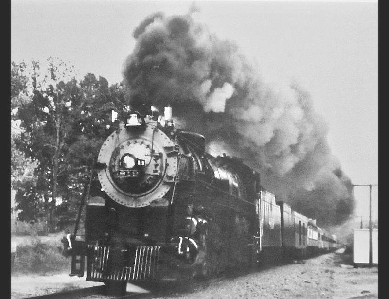 Engine 819 is pictured on one of its excursion runs between 1986 and 1993. (Special to the Democrat-Gazette/Jack Schnedler)