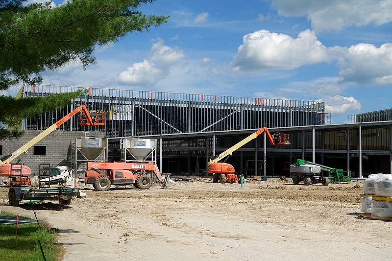 Fulton Public Schools is continuing to work on improvements to the high school over the summer. FULTON SUN/MICHAEL SHINE