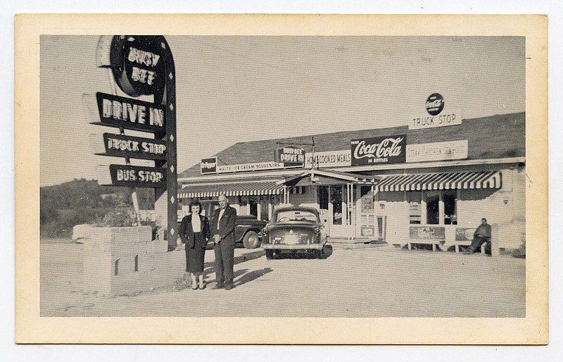 Alma, circa 1950: Irby and Gladys Rounsaville owned and operated the Busy Bee Cafe in the small town of Alma, at a time when all the traffic came through town on busy Highway 64.