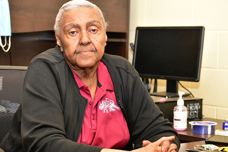 Alberta Jackson saw a number of Pine Bluff High School athletic teams win state championships in 29 years as athletic secretary. (Pine Bluff Commercial/I.C. Murrell)