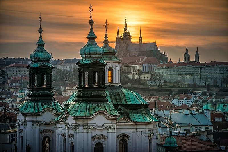 Prague has been called the City of a Hundred Spires, and among the most venerable are the ones perched atop Prague Castle and St. Vitus Cathedral. The Prague Castle complex covers 110 acres in the heart of the capital city of the Czech Republic. (TNS/Prague City Tourism)