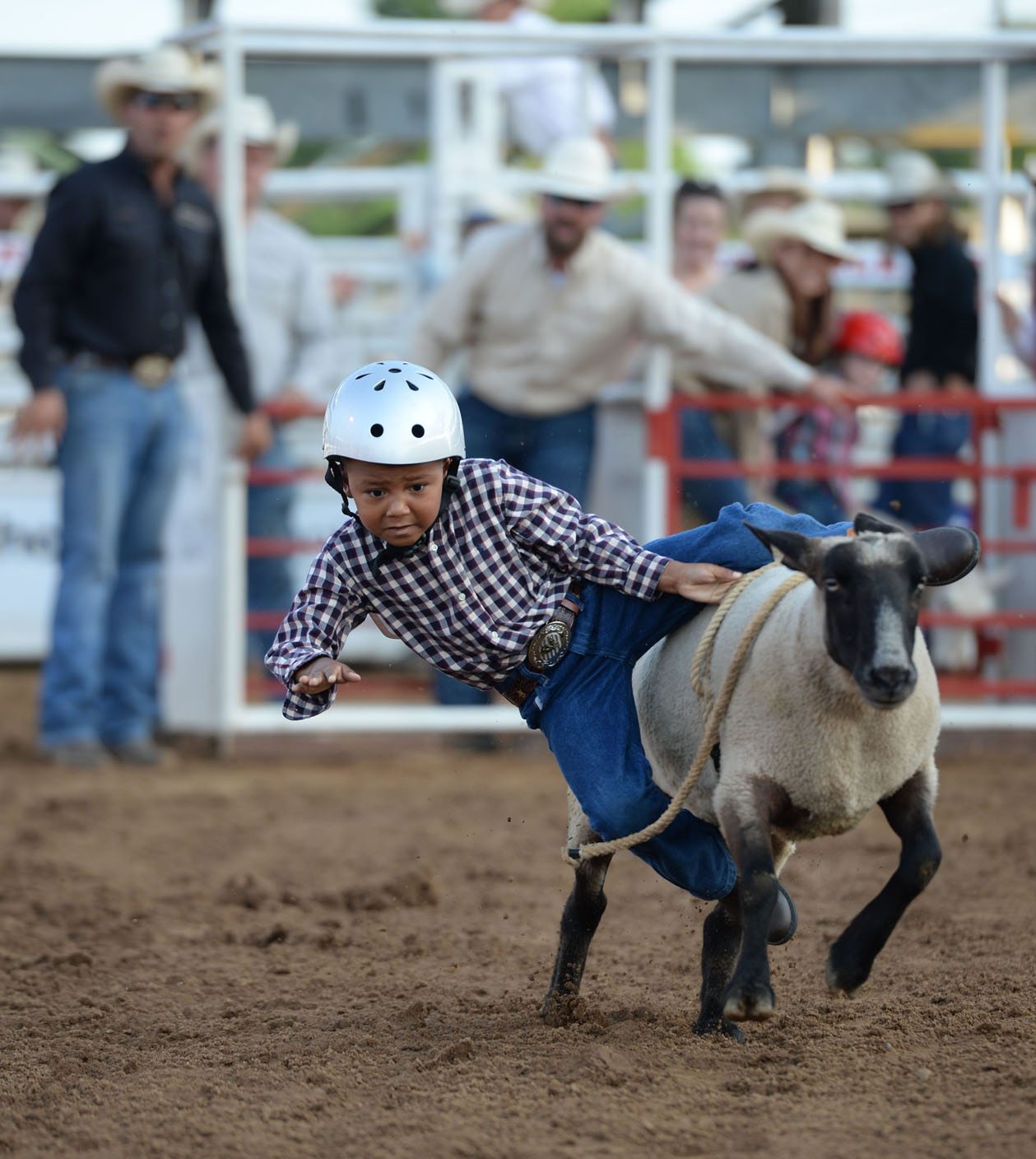 The Next Generation Rodeo of the Ozarks ropin’ fans in young The