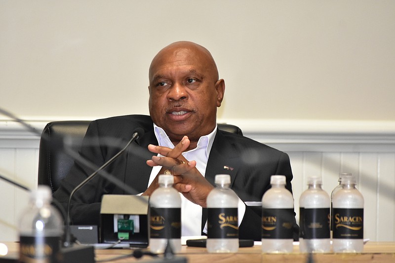 County Judge Gerald Robinson said questions about a proposal to extend a lease for a medical facility should have been asked last week during the Quorum Court's committee meeting. (Pine Bluff Commercial/I.C. Murrell)