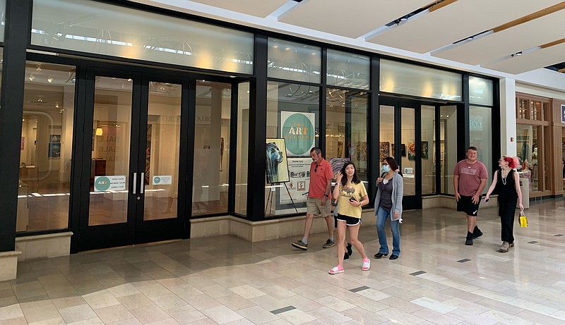 The Art Gallery at NWA Mall in the Northwest Arkansas Mall in Fayetteville is in the space that used to be Banana Republic. (NWA Democrat-Gazette/Andy Shupe)