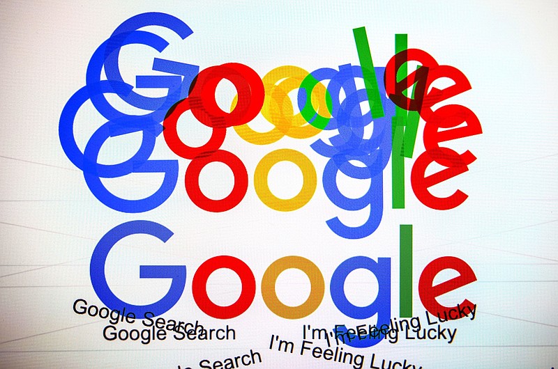 The Google logo in an arranged photograph on Jan. 22, 2021. Bloomberg photo by David Gray.