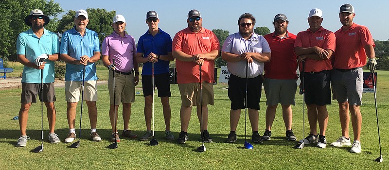 California chamber members take part in the 18th Annual Chamber Golf Tournament fundraiser on Wednesday morning, June 15, 2022. (Democrat photo/Evan Holmes)