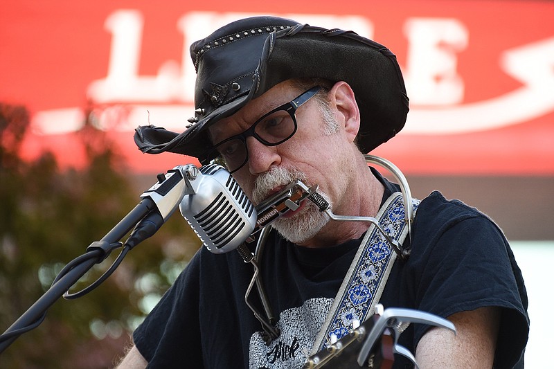 Bill Jagitsch, also known as Bluesboy Jag, performs Friday at downtown Little Rock’s Charlee’s Good Time Drinkery, along with Learning to Crawl. (Democrat-Gazette file photo/Staci R. Vandagriff)