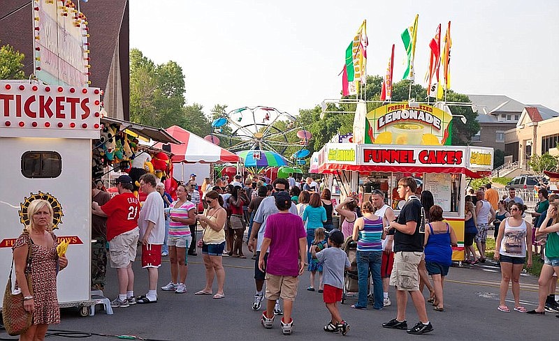 The Fulton Street Fair, which includes food, games, carnival rides and music, runs along Court Street. (Fulton Sun file photo)