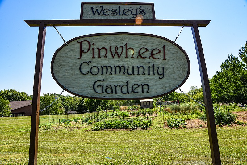 Wesley's Pinwheel Community Garden at Wesley United Methodist Church in Jefferson City, located at 2727 Wesley St., will be one of the gardens visited Friday, July 1, 2022, during a vegetable garden tour. (Julie Smith/News Tribune photo)