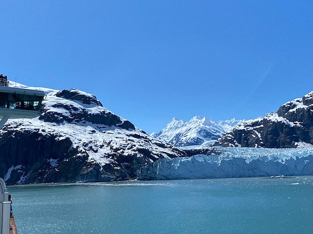 Alaskan glaciers are seen from a cruise ship in this photo contributed by Ricky Roberts.