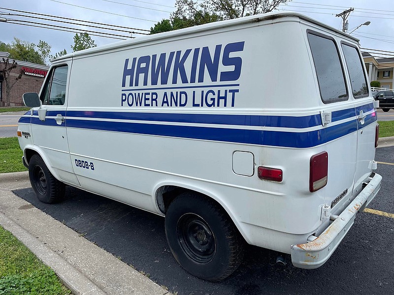 An undated handout photo shows the Hawkins Power and Light van from the Celebrity Car Museum. - Submitted photo