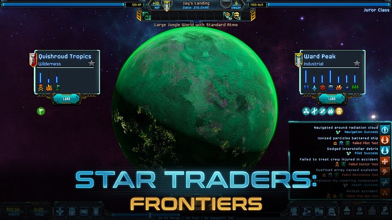 "Star Traders: Frontiers" is a sci-fi captain RPG video game. You are the captain of a starship venturing through a massive open universe.  (Photo courtesy of Trese Brothers Games)