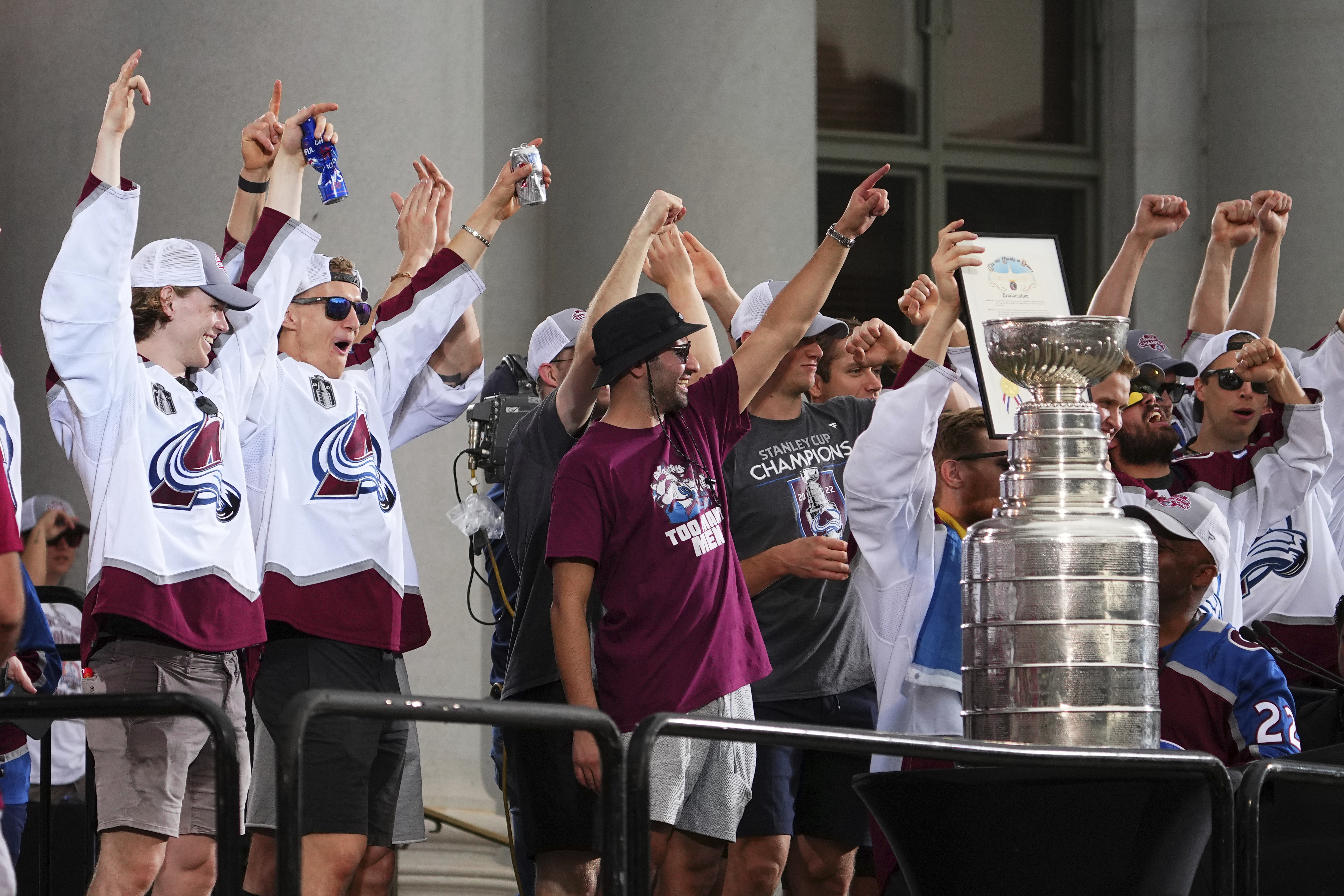 Parade of champs: Avs live it up as they celebrate Cup title