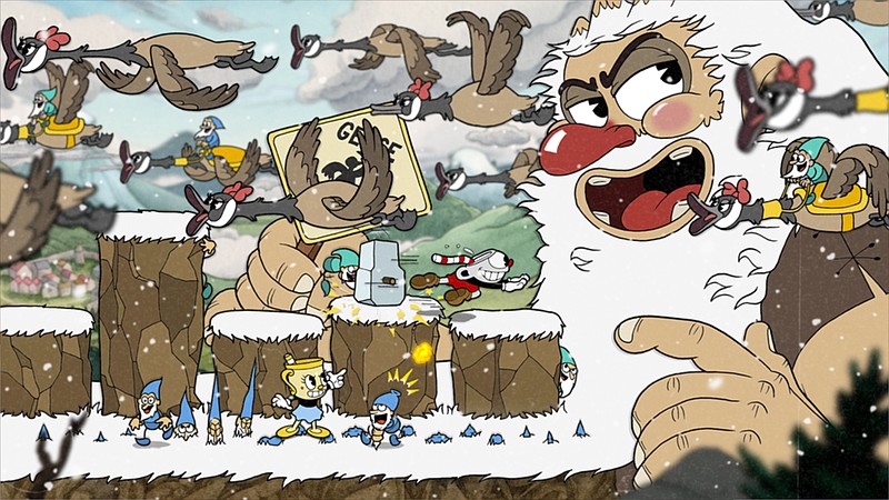 Glumstone the Giant is the boss of the level Gnome Way Out in the downloadable content "Cuphead: The Delicious Last Course," which adds a new playable character, more jazz and new challenges to the award-winning, 1930s-style hand-drawn, run-and-gun video game.
(Photo courtesy Studio MDHR)
