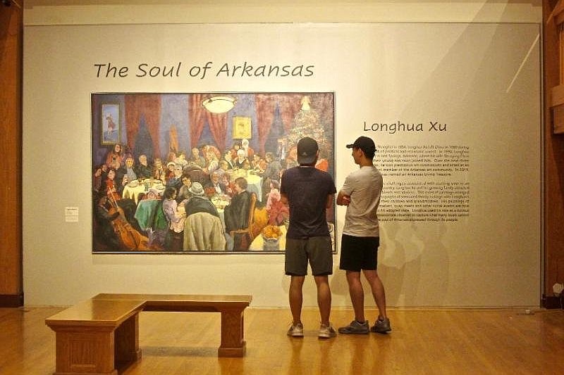 Longhua Xu’s “Soul of Arkansas” art is at Historic Arkansas Museum. (Special to the Democrat-Gazette/Marcia Schnedler)