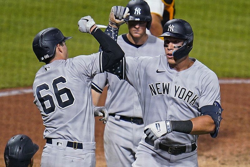 Aaron Judge homers for 7th time in 7 games, Yankees beat Reds 6-2