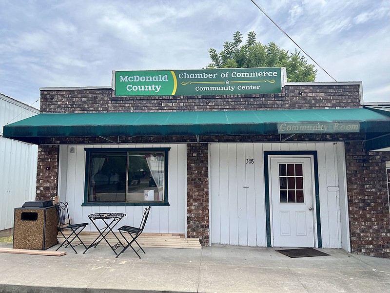 ALEXUS UNDERWOOD/SPECIAL TO MCDONALD COUNTY PRESS The building for the business students coffee shop is located on the Pineville Square. The shop is owned by the McDonald County Chamber of Commerce, which will partner with business students in the project.