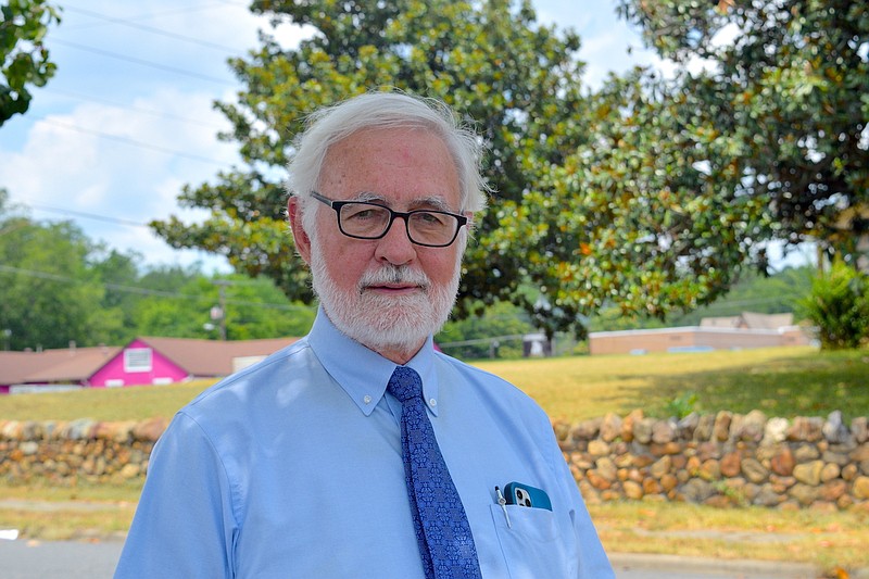 Garland County Health Officer Dr. Gene Shelby is shown outside his office on Central Avenue Wednesday afternoon. - Photo by Donald Cross of The Sentinel-Record