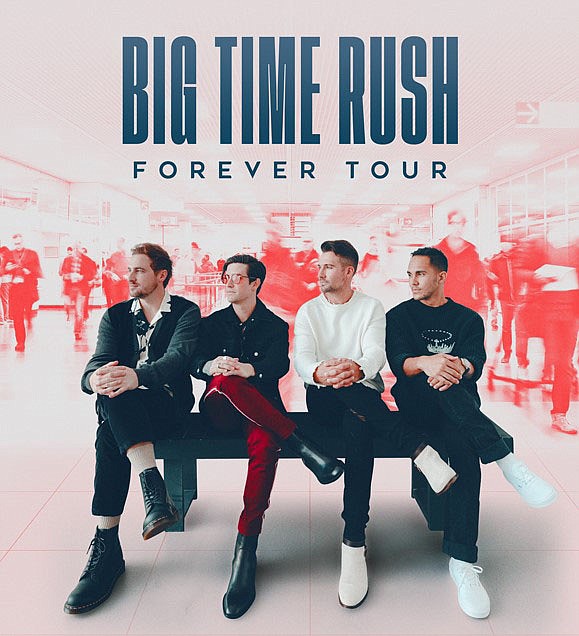 We all respect each other, and we all we all laugh a lot. And that’s also been really the key to our band and also within our relationship — to keep laughing,” says Kendall Schmidt of Big Time Rush. The group will perform at the Walmart AMP at 8 p.m. Aug. 2.

(Courtesy Photo)