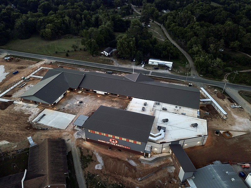 An aerial view of the Magnet Cove School campus. - Submitted photo