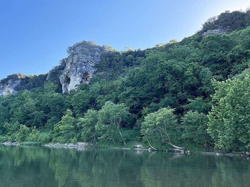 Courtesy photos/Dennis Heter Elephant Head rock is a landmark on the Buffalo that tells paddlers the White River is near. It’s 4 miles from Elephant Head to the White River.